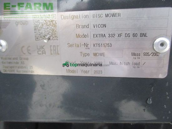 Cortacésped manual - Vicon - extra 332 xf ds 60