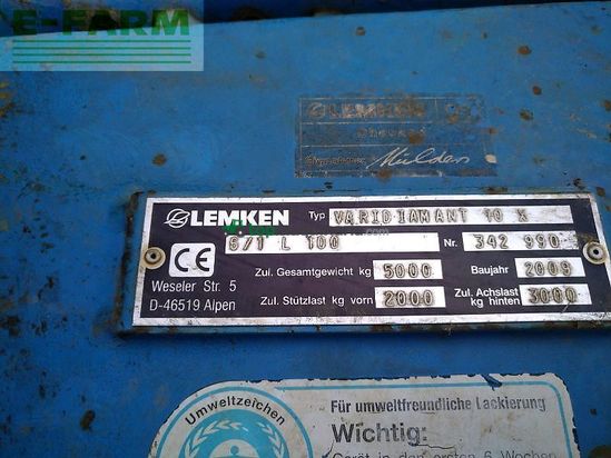 Arado - Lemken - vari diamant 10x 6+1 l100