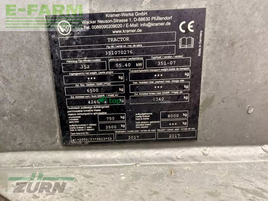 Minicargadora - kramer - kl30.8t im kundenauftrag