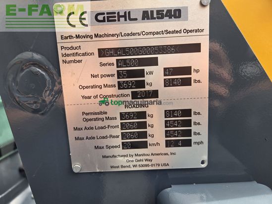 Minicargadora - Gehl - al540