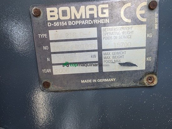 Rodillo compactador - BW 216 D-4