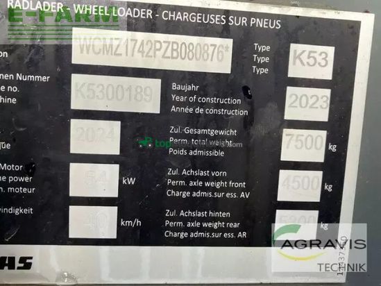 Minicargadora - Claas - torion 644 sinus