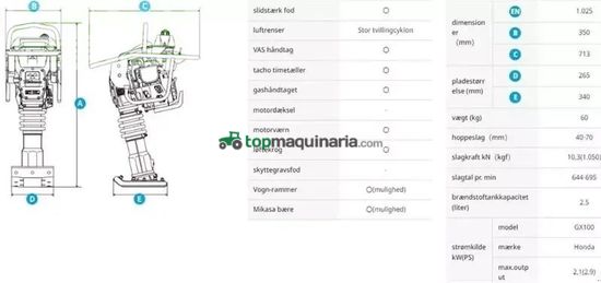 Empacadora gigant -  - mikasa mtx-50e