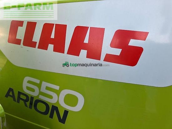 Tractor agrícola - Claas - arion 650 cis + fl140 CIS+