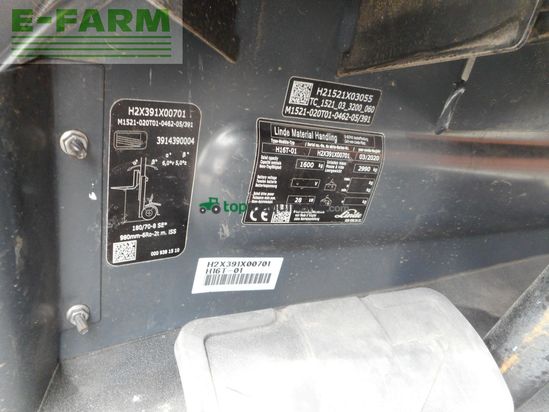 Elevadora - Linde - h16t-01 triplex 4,62m + ss