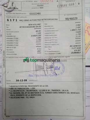 Retroexcavadora New Holland NH95