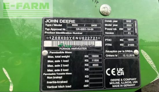 Cosechadora de Cereal - John Deere - 8400i