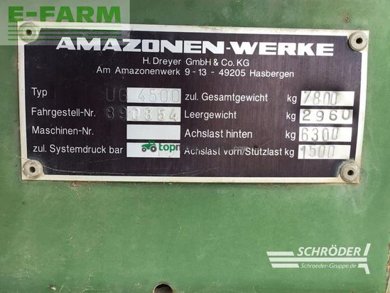 Atomizador - Amazone - ug 4500 | 24 meter
