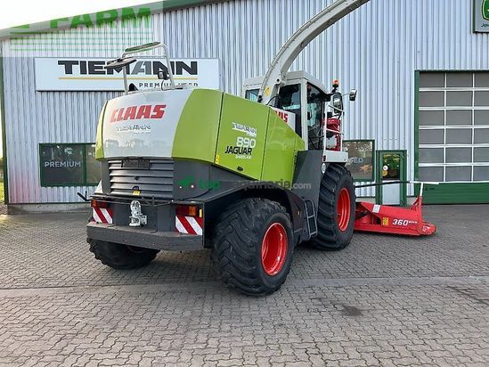 Cosechadora de Cereal - Claas - jaguar 890 mit kemper 360 und pu