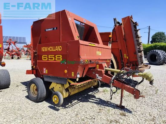 Empacadora gigant - New Holland - presse à balles rondes 658 new holland
