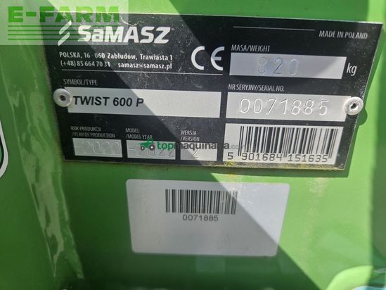Henificador - Samasz - samasz twist 600 front