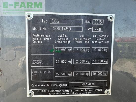 Cosechadora de Cereal - Claas - lexion 780 terra trac