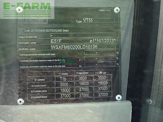 Tractor agrícola - Deutz-Fahr - 6190 ttv agrotron