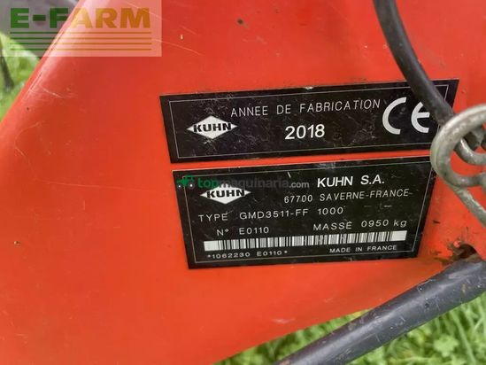 Cortacésped manual - Kuhn - gmd 3511-ff 1000