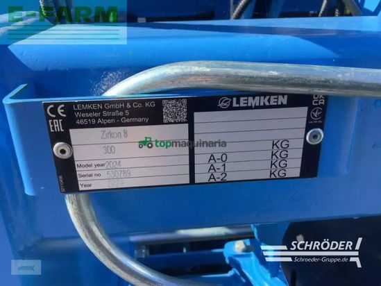 Combinado de siembra - Lemken - zirkon 8/300 + saphir 9/300