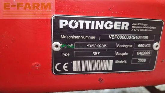Cortacésped manual - Pöttinger - nova disc 305