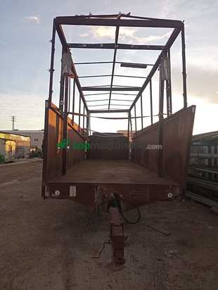 Remolque frutero de 2 ejes de 7000x2500x1300+1300