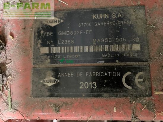 Cortacésped manual - Kuhn - gmd 802 f-ff
