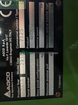 Cabezal - Fendt - 25" ff