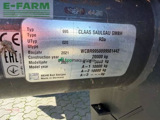Cinta transportadora de forraje - Claas - cargos 750