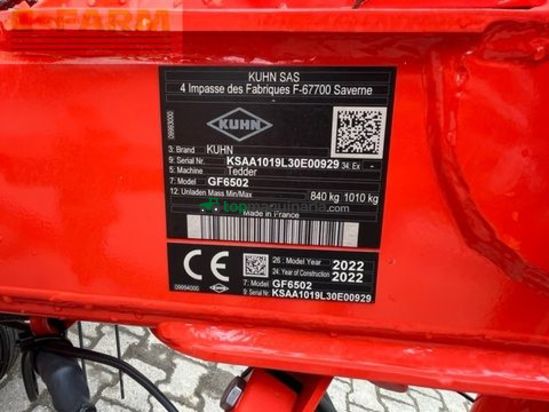 Henificador - Kuhn - gf 6502