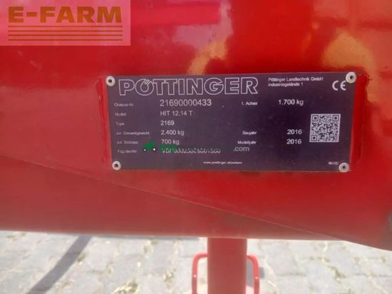 Henificador - Pöttinger - hit 12.14 t