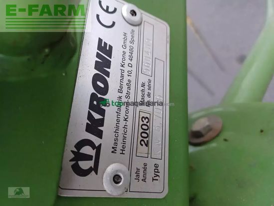 Henificador - Krone - kw 6.70/6