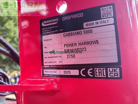 Grada rotativa - Maschio - gabbiano 5000