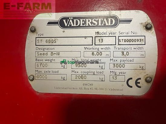 Sembradora - Väderstad - spirit st600s