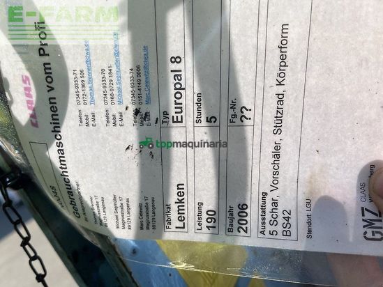 Arado - Lemken - europal 8 preis reduziert !!!
