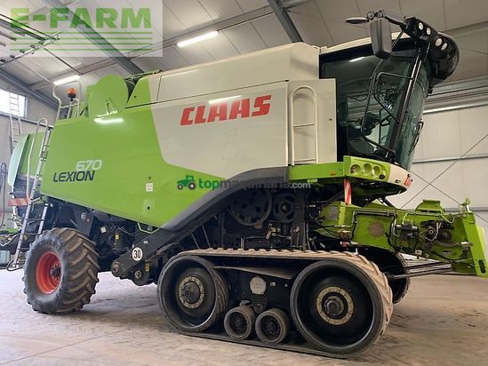 Cosechadora de Cereal - Claas - lexion 670 terra trac