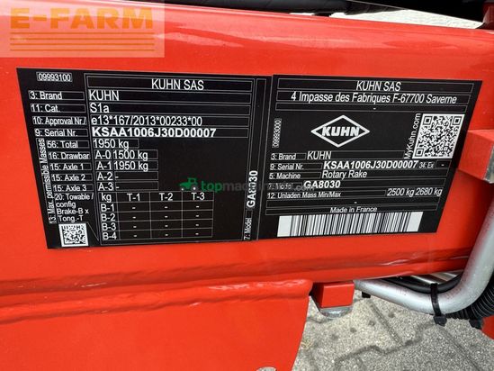 Henificador - Kuhn - ga 8030