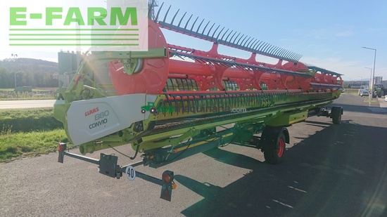 Cabezal - Claas - convio flex 1380 + transportwagen 4-rad gelenkt