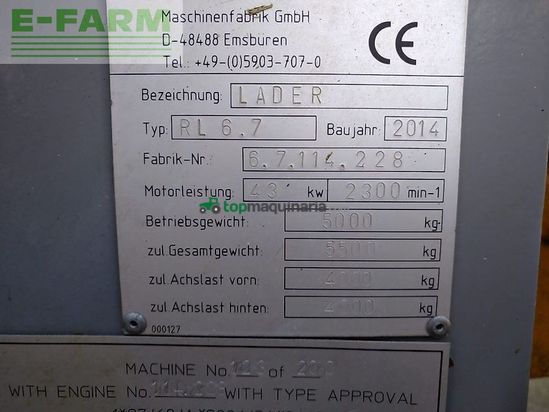 Minicargadora - Paus - rl 6.7