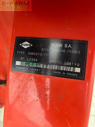 Cortacésped manual - Kuhn - gms 3110