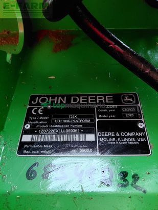 Cosechadora de Cereal - John Deere - t560