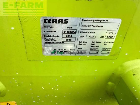 Cortacésped manual - Claas - disco 3500 contour