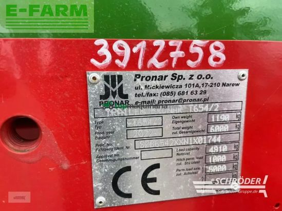 Remolqu agrícola - Pronar - t 654/2