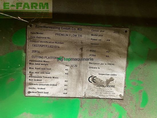 Cosechadora de Cereal - John Deere - s 785 i