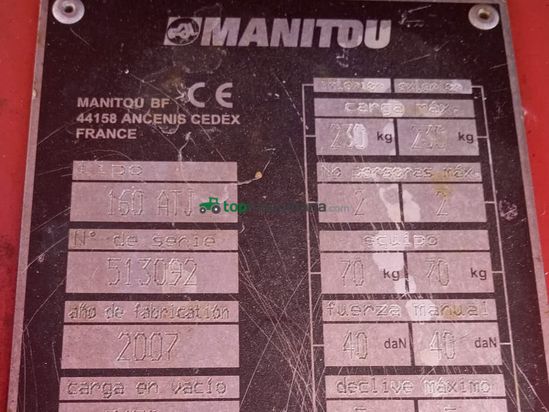 MANITOU 160ATJ EJE OSCILANTE