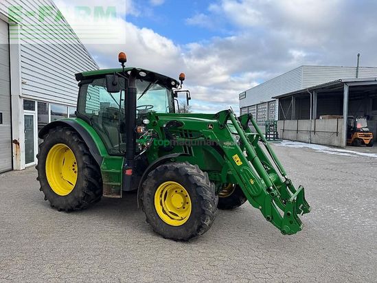 Tractor agrícola - John Deere - 6115r med frontlæsser