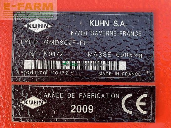 Cortacésped manual - Kuhn - gmd802f-ff
