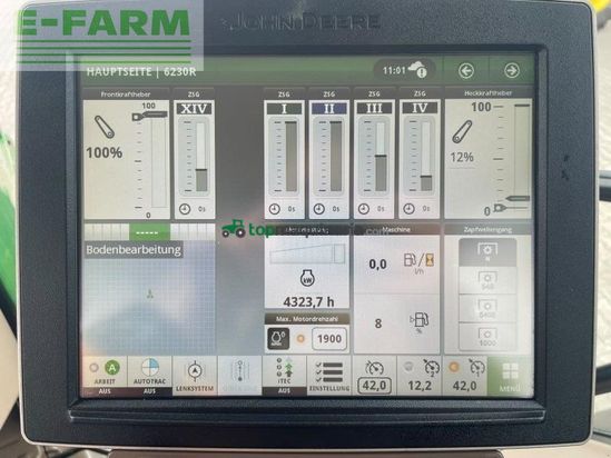 Tractor agrícola - John Deere - 6230 r 6230r mit reifendruckregelanlage