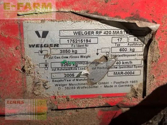 Empacadora gigant - Welger - rp 420