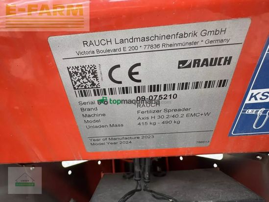 Esparcidor - Rauch - axis h 30.2 emc+w isobus