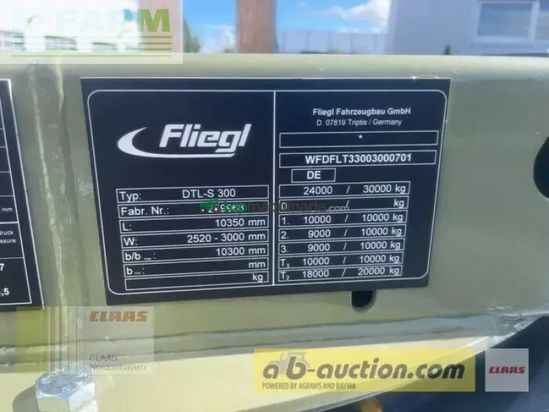 Remolqu agrícola - Fliegl - dtl-s 300 3-achs