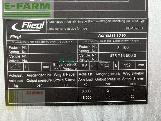 Cinta transportadora de forraje - Fliegl - gigant asw 271 compact fox