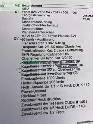 Tractor agrícola - Fendt - 826 vario profiplus ProfiPlus