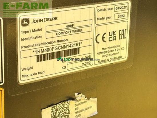 Cabezal - Kemper - kemper 400f komfort zusatzfahrwerk jd 460 sb 475
