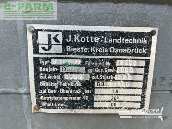 Cisterna - Kotte - ve 7000